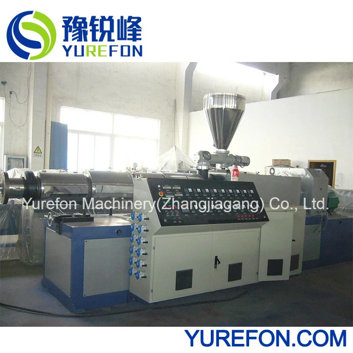 Conical Twin Screw Extruder Vacuum Calibration Cooling Tank Production Line