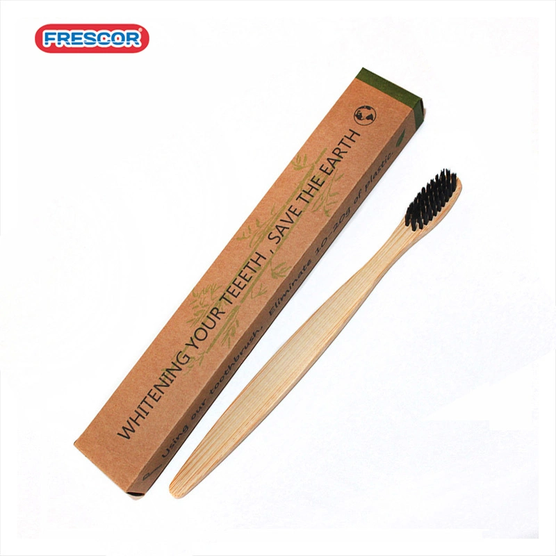 Viagens grossista OEM ecossistemas naturais de Dentes de bambu Definir barato Hotel biodegradável descartáveis Produtos de bambu