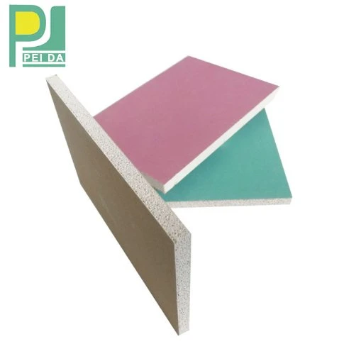 Fireproof Material 12mm Fibrous Gypsum Plasterboard