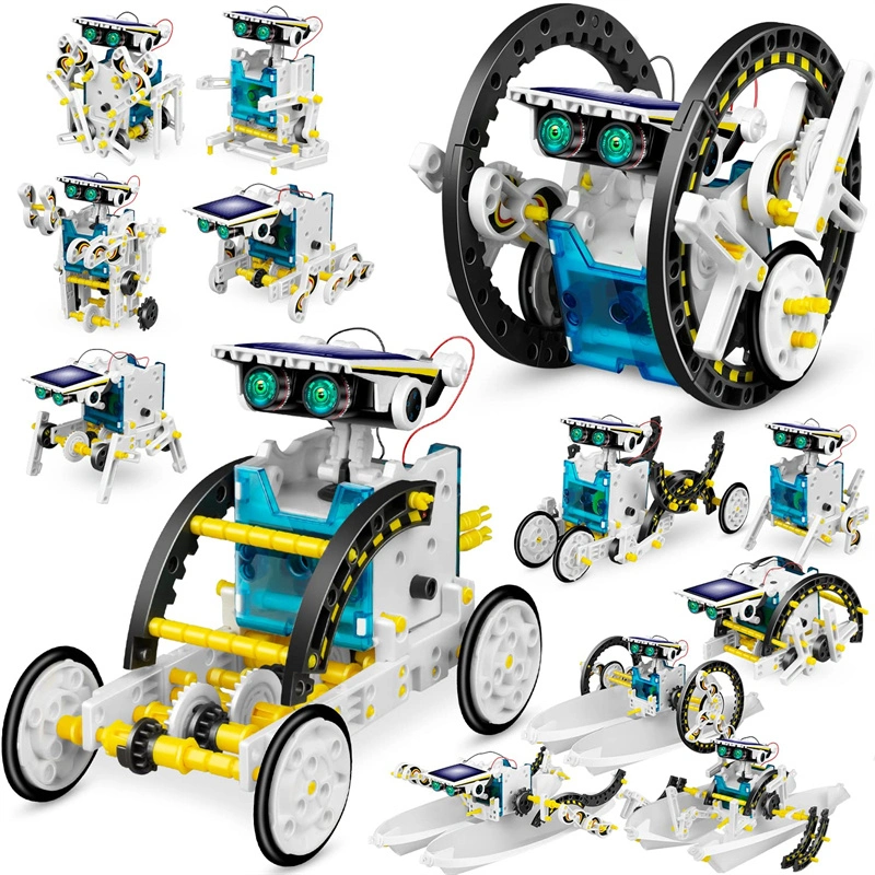 13-in-1 Kit de experimentos físicos de Ingeniería Científica Robot Toys de Inteligencia Solar Para estudiantes