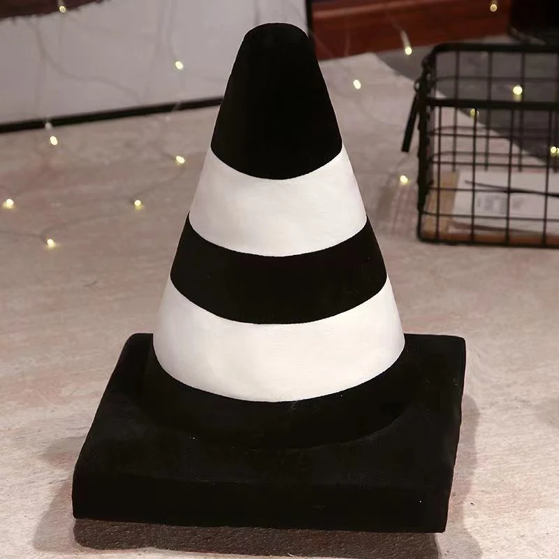 Creative Barricade Throw Pillow Conical Ragdoll Imitation Cone Bucket Sofa Back Cushion Bay Window Decoration Ornaments Toy Gift