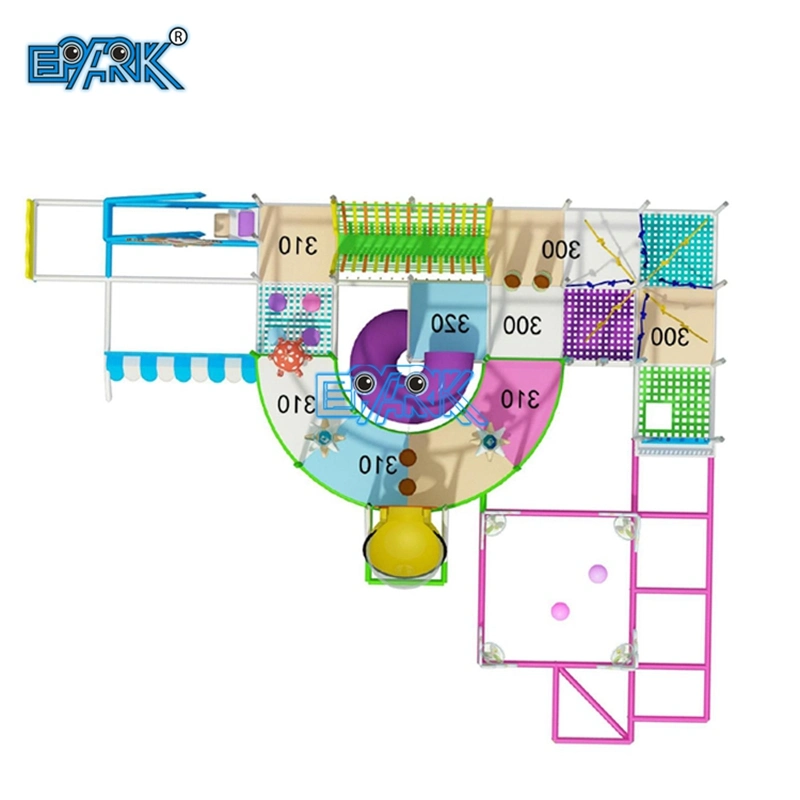 Impression numérique Epark haute qualité personnalisable avec revêtement éponge de grande taille Terrain de jeu commercial sur le thème de la jungle