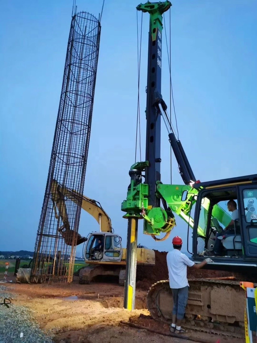 Tysim Kr110d/a Hydraulic Pile Driver Machine Mini Pile Driving Rotary Drilling Rig