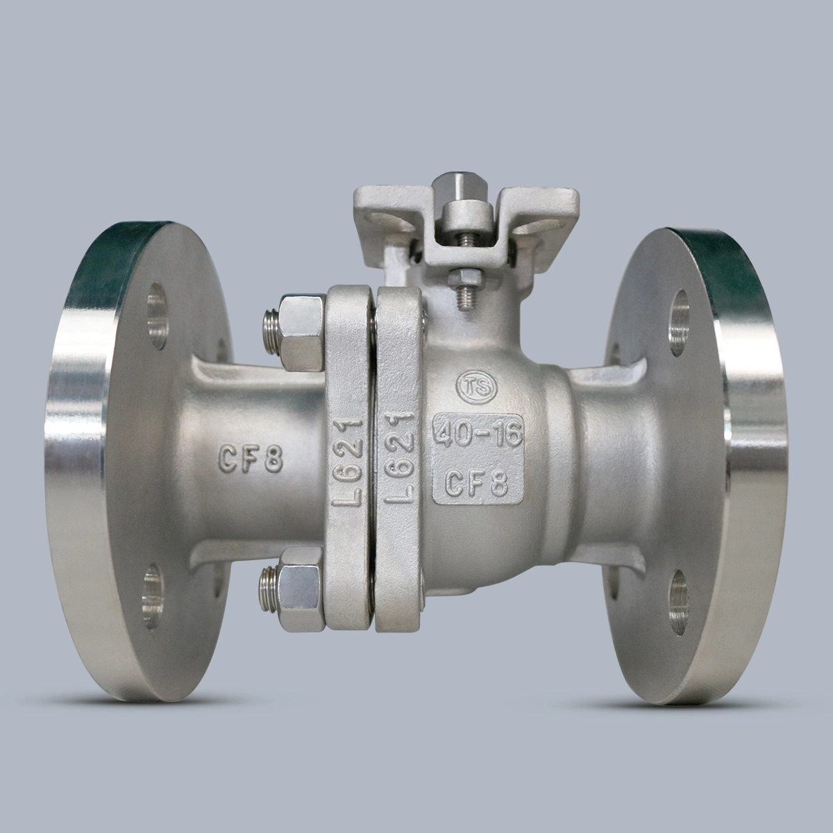 Stainless Steel 2 PCS Floating Ball Valve Meet API JIS GB Standard