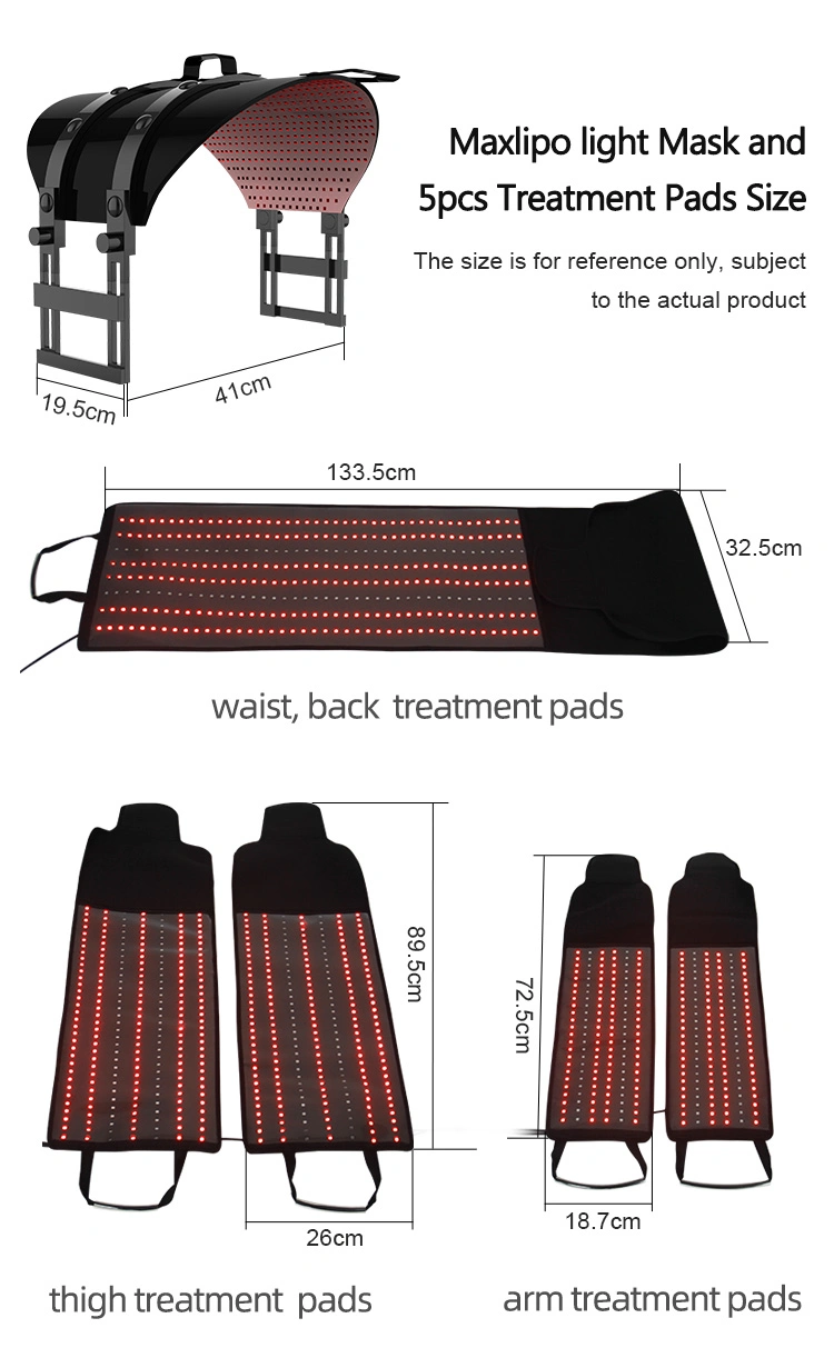 New Products 6 in 1 Phototherapy Laser LED Belt Lipo Melt Fat Burn Body Slimming Physical Pain Removal and Skin Acne Improvement Machine