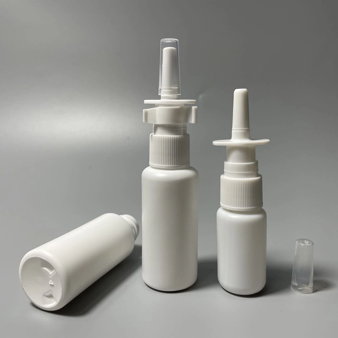 Vacío HDPE Medicina líquida Nasal Mist Spray Bottles Grado médico Botella de aerosol de bomba nasal oral