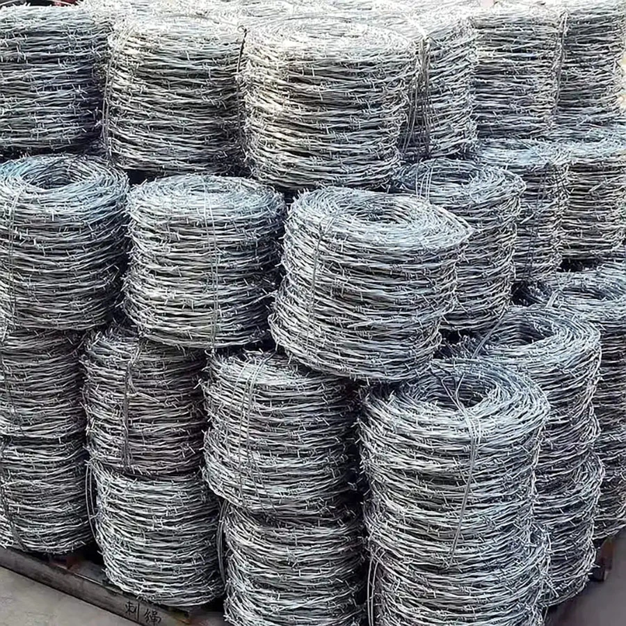 Trade Assurance Galvanized Razor Wire Single Twisted Barbed Iron Wire Barbed Wire