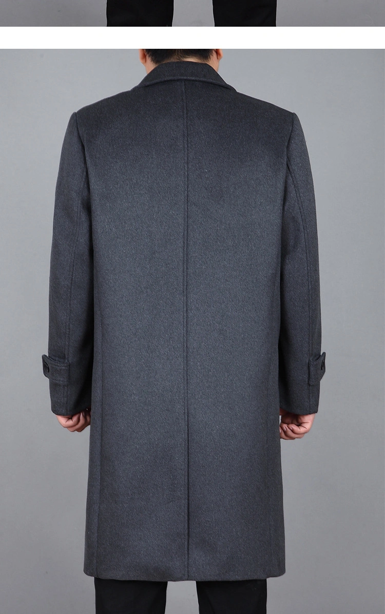 OEM Men's Coat Jacket Men's Medium Length Woolen Coat