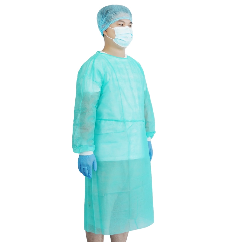 FDA CE Approved Hospital Disposable Medical Surgical PP SMS Isolation Gown