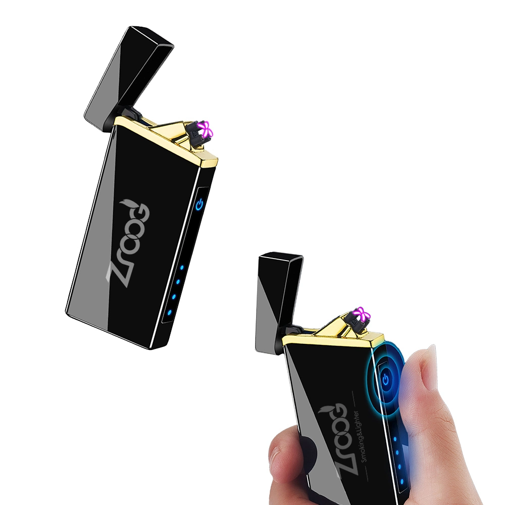 Allume-cigare électrique à plasma USB sans flamme pare-vent avec indicateur de batterie