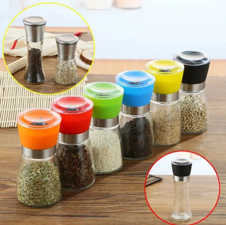 Sea Salt Pepper Powder Mills