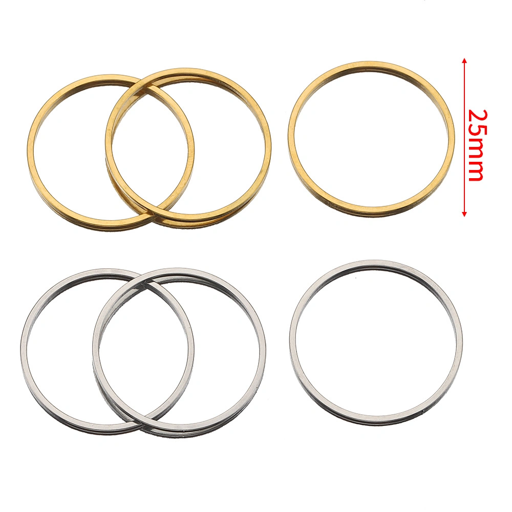Stainless Steel Seamless Large Ring Metal Earrings DIY Jewelry Accessories