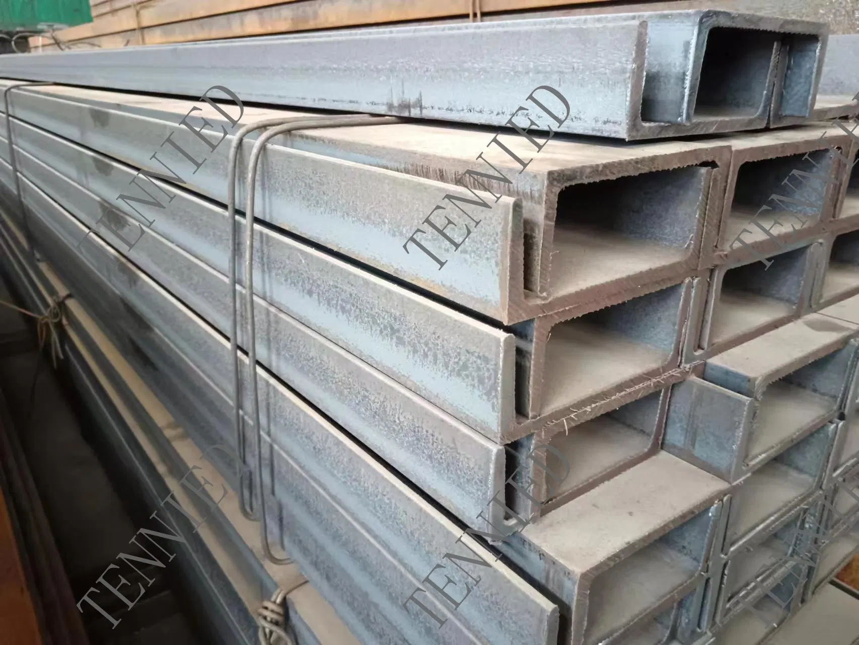 U Shape Punched Strut Channel Steel Galvanized Channel Bar