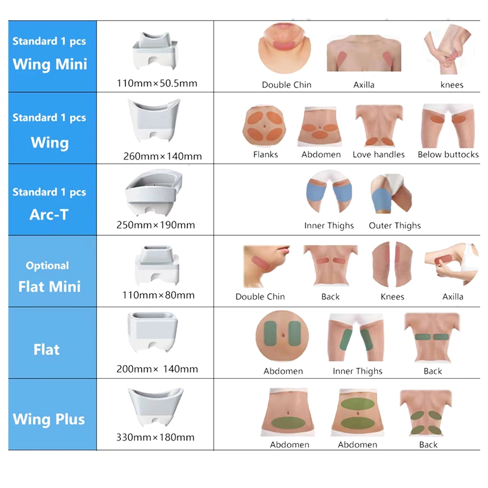 Hot Selling Cellulite Removal Cryolipolyse Plates Criolipolisi