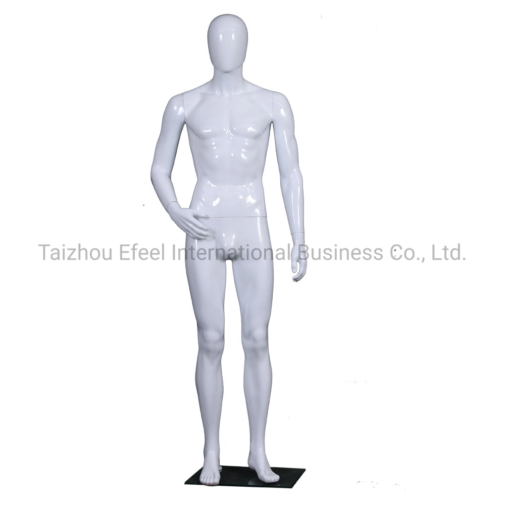 Plastic Vendors Bright White Color Male Models for Sale Mannequin