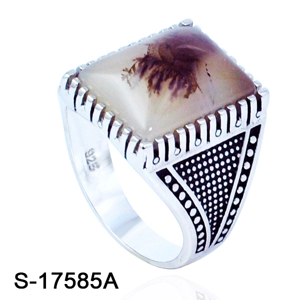 925 Joyería de Plata mayorista de Bisutería Ágata del anillo de dedo para hombres