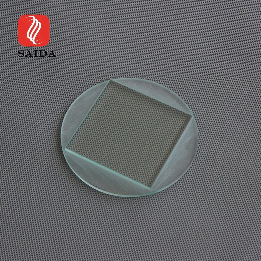 4mm forma personalizada Ultra transparente acanalado vidrio templado esmerilado para Iluminación