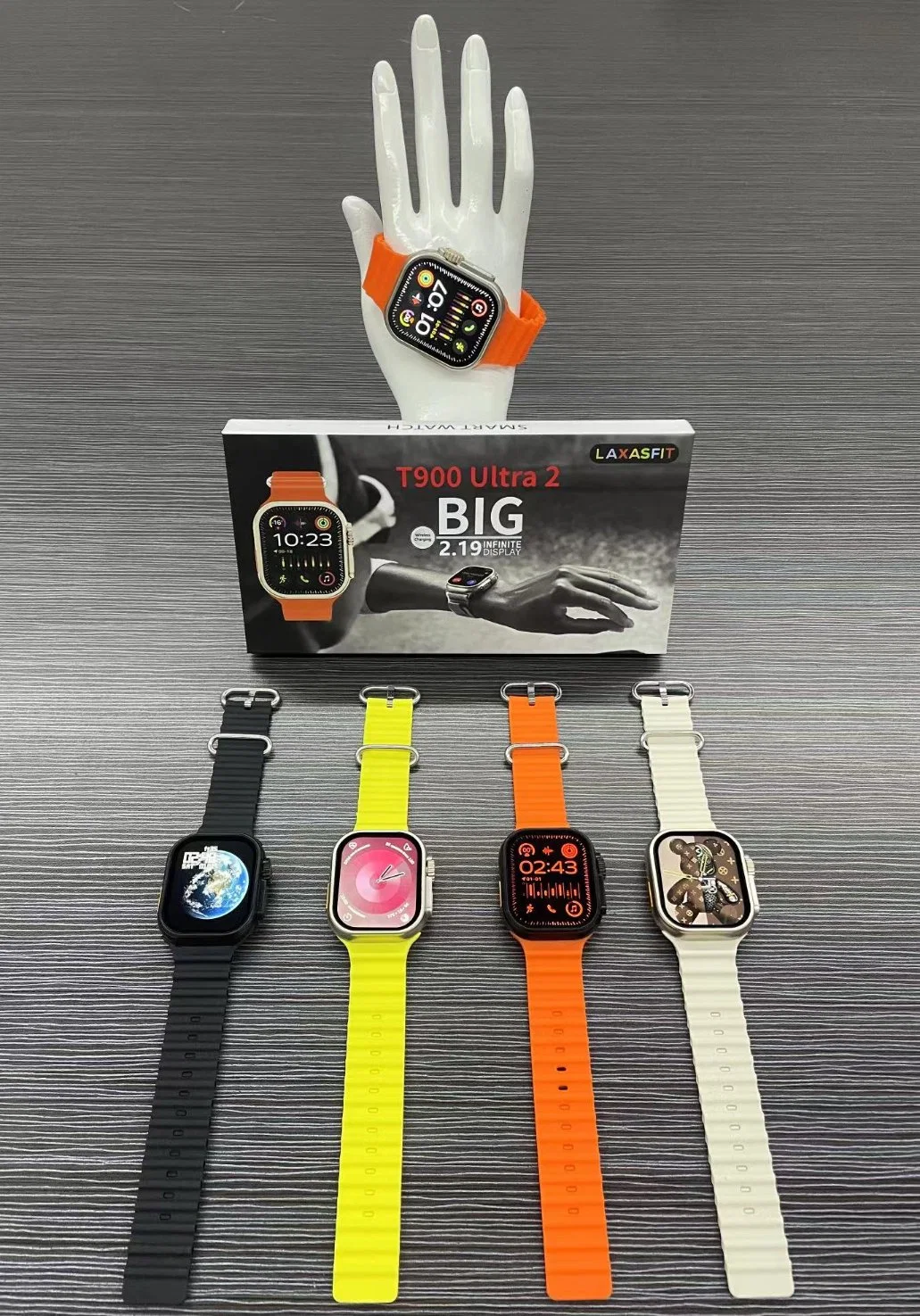 2024 Ultra Watch 8 9 T900 Ultra 2 T800 Ultra 2 Gesture Feature Sports Smartwatch BLE Call 2.19 Inch Smart Watch Laxasfit APP