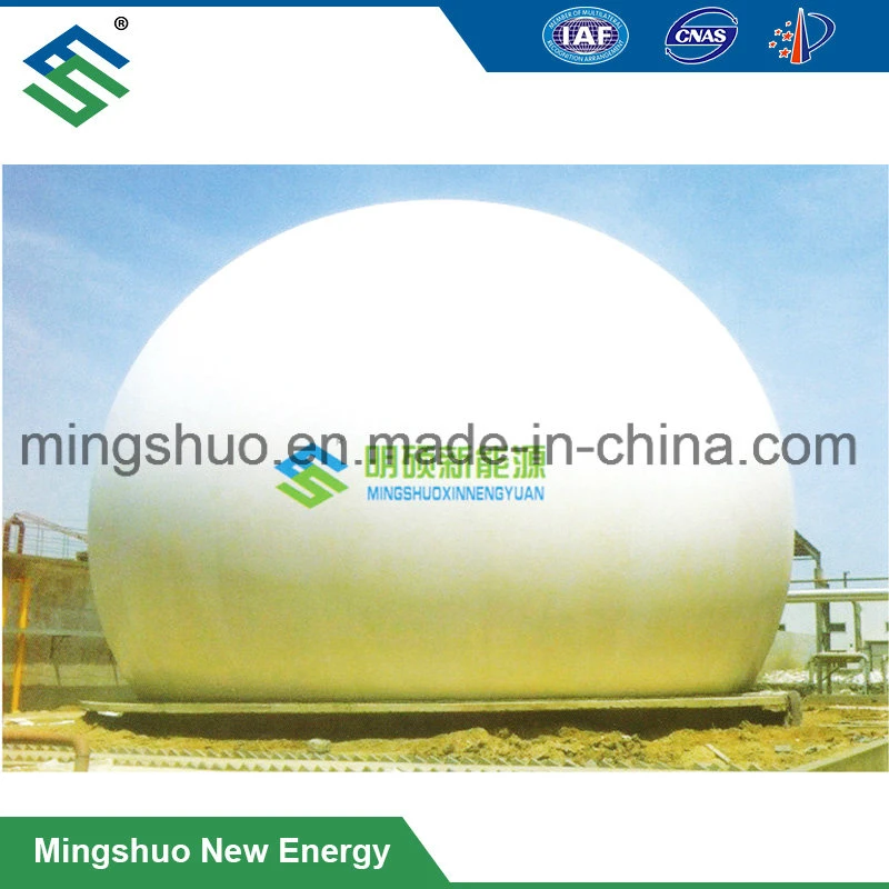 Constant Pressure Dual Membrane Biogas Storage Tank