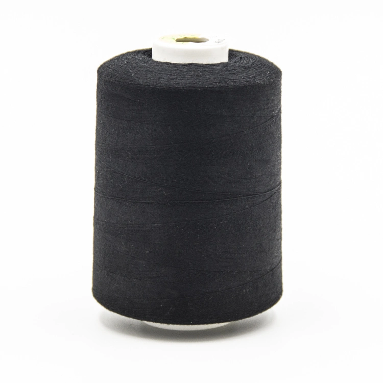 100% Polyester Core Spun Textile Fabric Dyed Colors Leather Sewing Thread