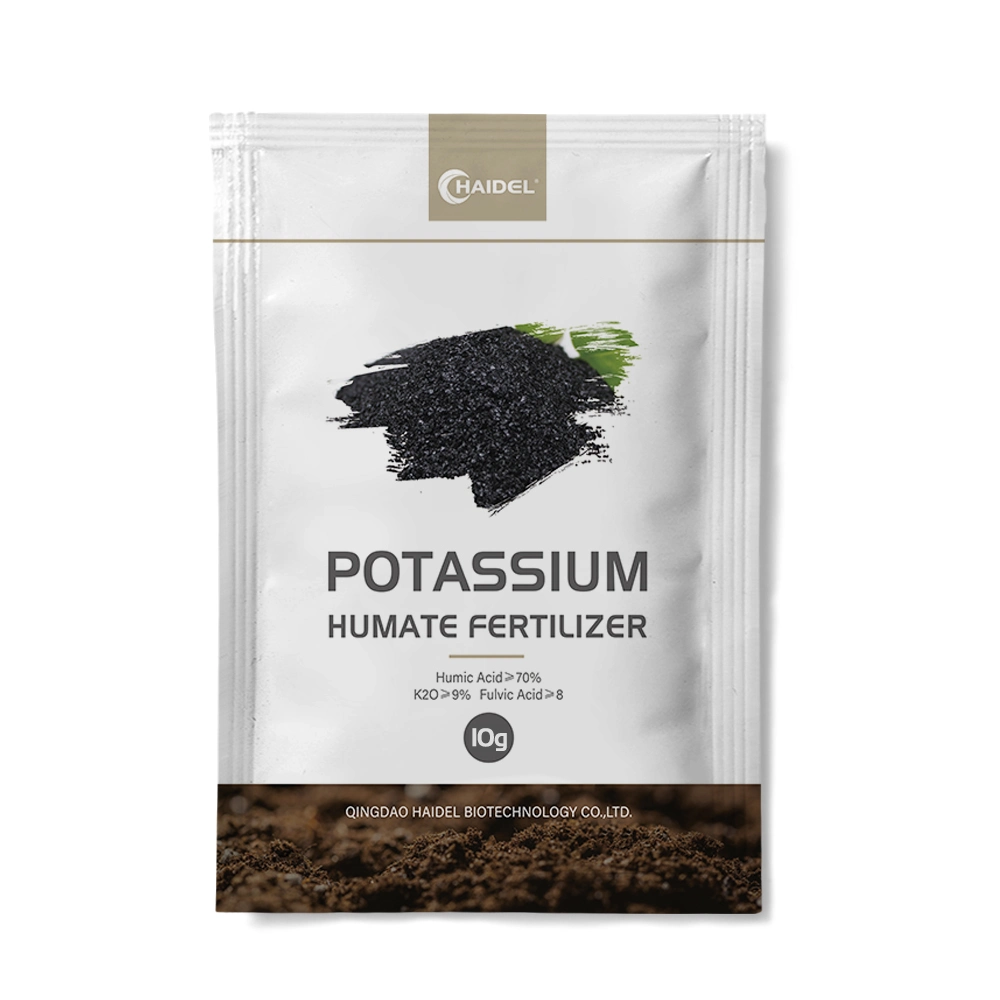 Natural Biological Super Water Soluble Potassium Humate Humic Acids Flake Powder Fertilizer