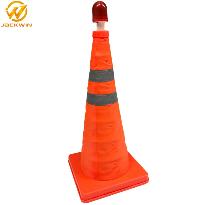 45cm Height Road Safety Reflective Retractable Traffic Cone for Sale