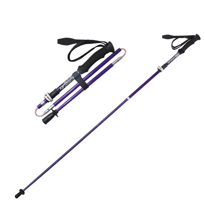 Camping Ski Tube Medical Walking Stick Foldable Factory Carbon Pole Portable Walking Hiking Stick