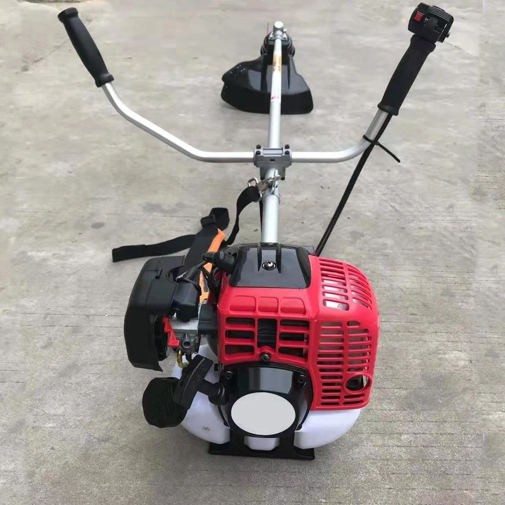 Neue Professional Gasoline 2-Takt-Motor Jäten Seitlich Montierte Seitenruderschulter Rasenbürste Grasschneider Trimmer Bürstenschneider Weide Trimmer für 42cc Leistung Zenozh