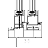 PVC Extrusion Profiles Vinyl Sliding Patio Door