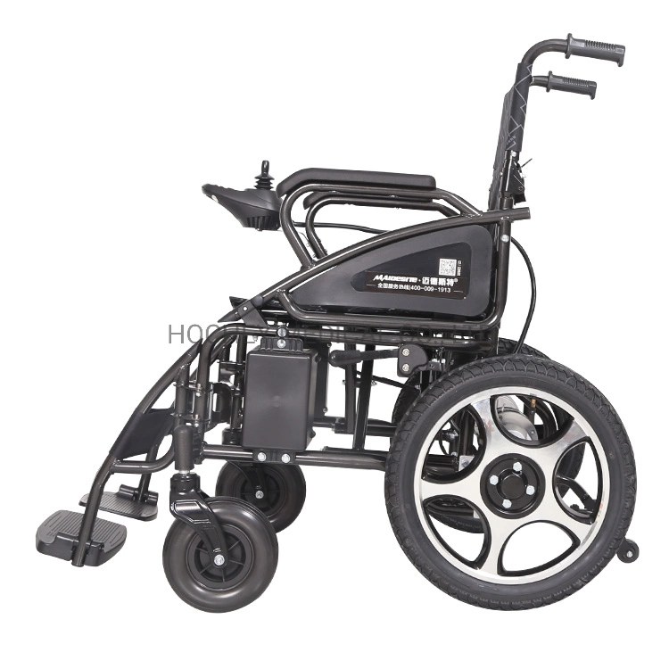 Hochey Medical Cheap Price Lightweight Foldable Electric Auto Wheelchair Electric Wheelchair for Handicapped