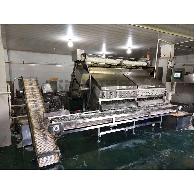 Frozen Prawns Processing Line / Fully Automatic Shrimp Peeling Machine with Fully Automatic Washing Machine