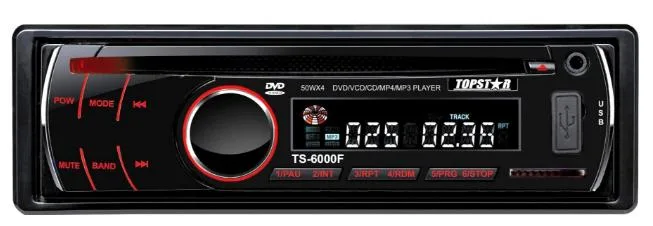 Auto Stereo One DIN Fixed Panel Car DVD Player with USB/SD/MMC Port