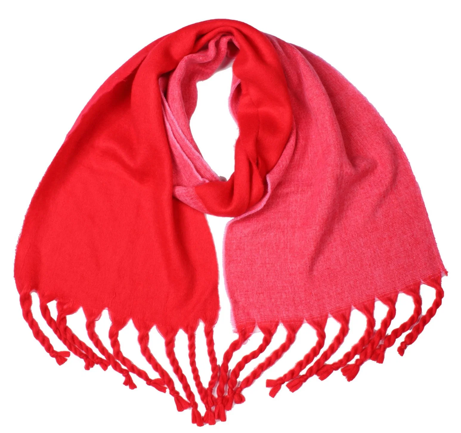 Vente en gros meilleur marché femmes Tie Dye Stole chaud hiver doux Puffy Écharpe en laine