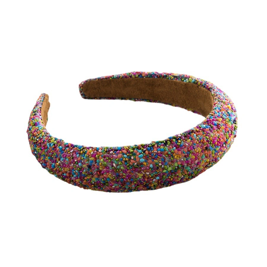 European and American New Sponge Fashion Wide-Brimmed Headband