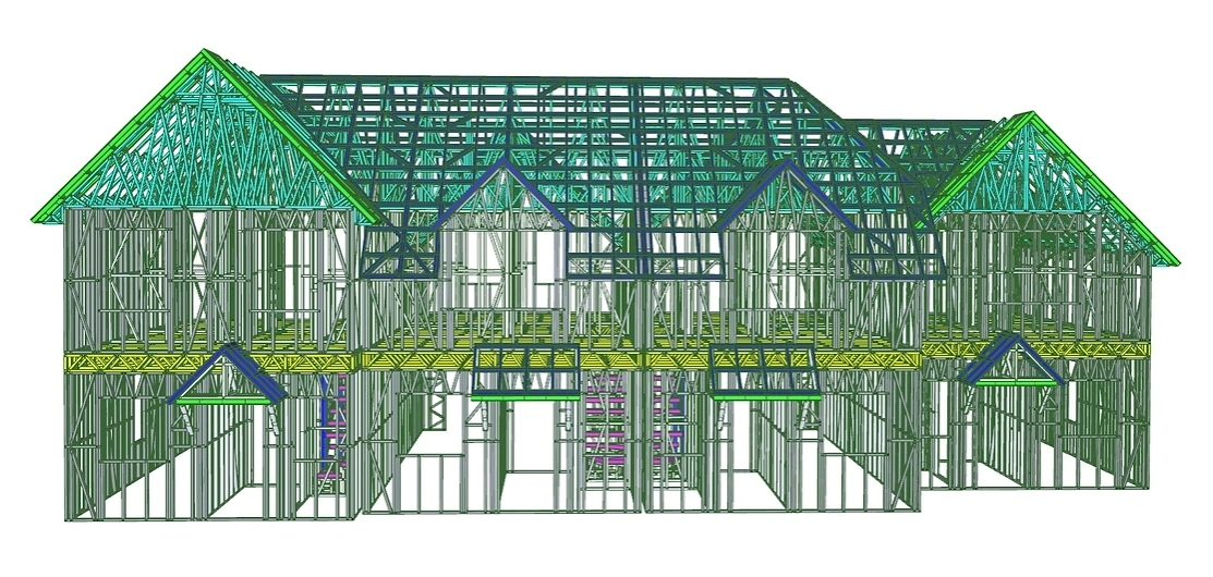 Au/NZS/USA Standard Light Steel Frame vorgefertigte Stadthäuser Gebäude in Ascot GROSSBRITANNIEN