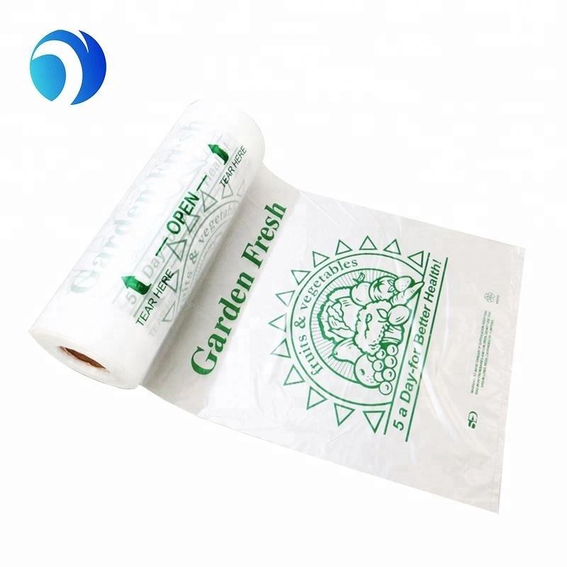 Biodegradable PE/Corn Starch Plastic Fruit&Vegetable Flat Pocket Bag for Food Delivery