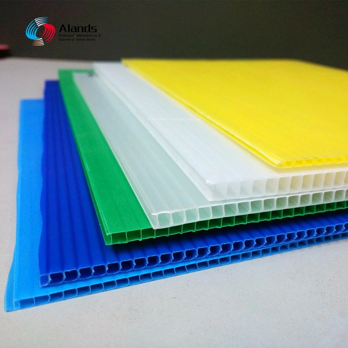 Water-Proof PP Hollow Sheet White PP Corrugated Sheet 1220X2440mm for Printing