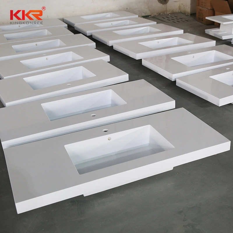 Man-Made Stone Acrylic Solid Surface Bathroom Counter Top