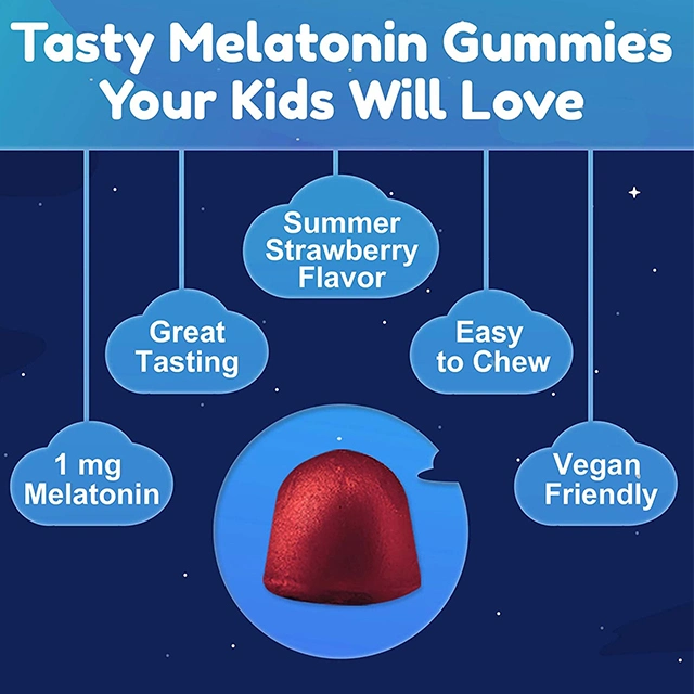 Mineral Kids Vegan Daily Supplement Vegterian Melatonin Gummy Vitamin Candy