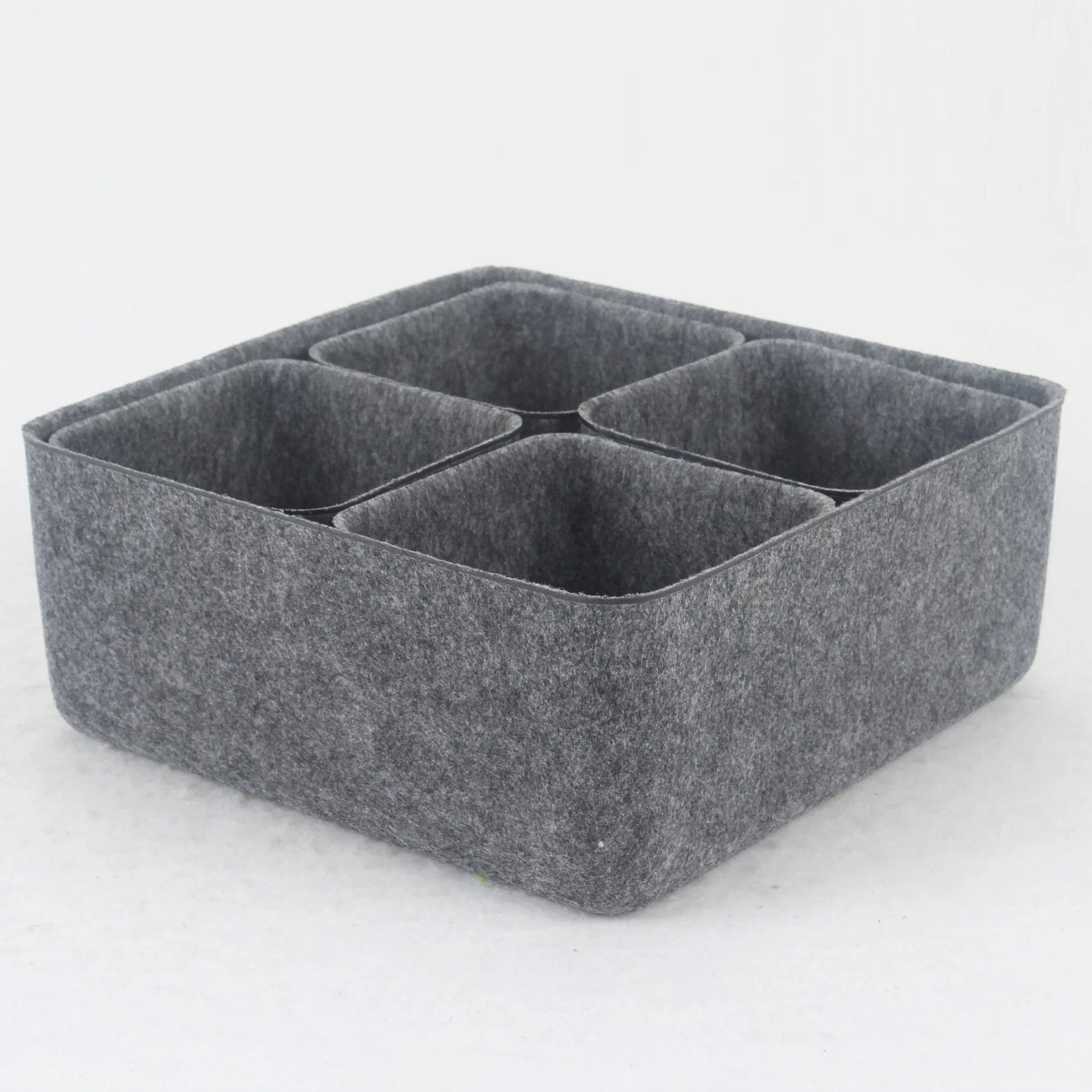 China Factory Good Price Many Colors Polyester Non Woven Fabric Box Storage Containers