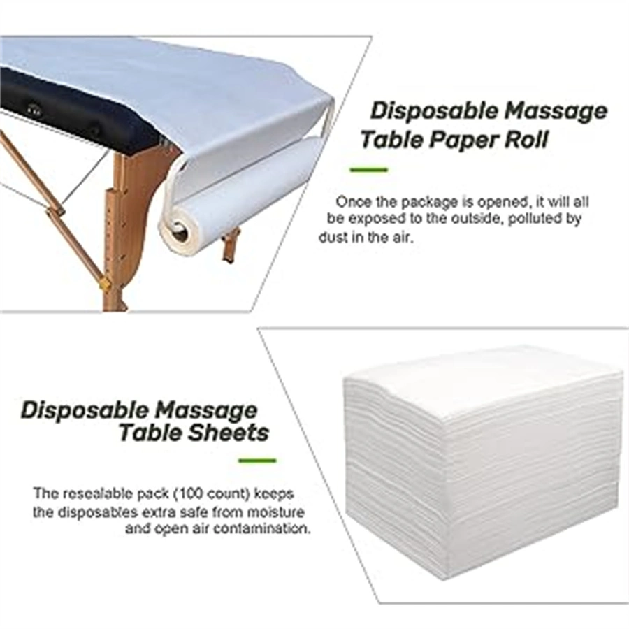 Disposable Table Sheets with Face Hole, Durable Soft Latex-Free for SPA, Examination