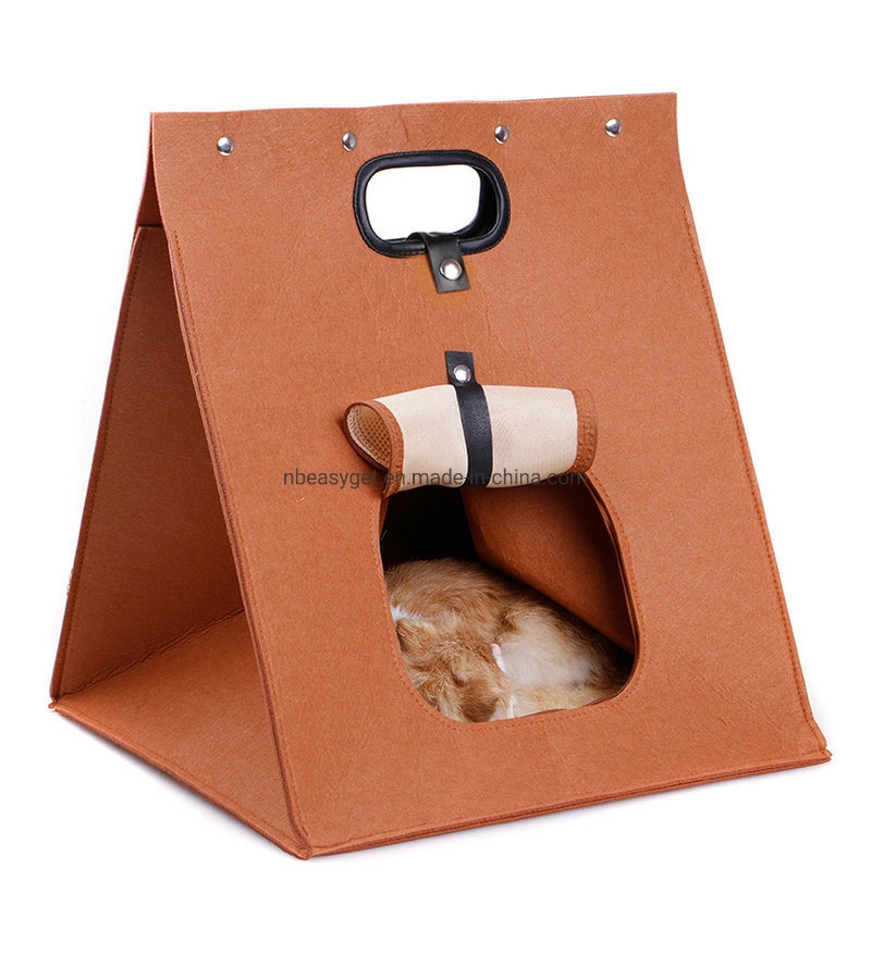 Portable Pet Carrier Bag, Dogs Puppy Comfort Foldable Pet Bag Travel Folding Pet Carrier Esg12700