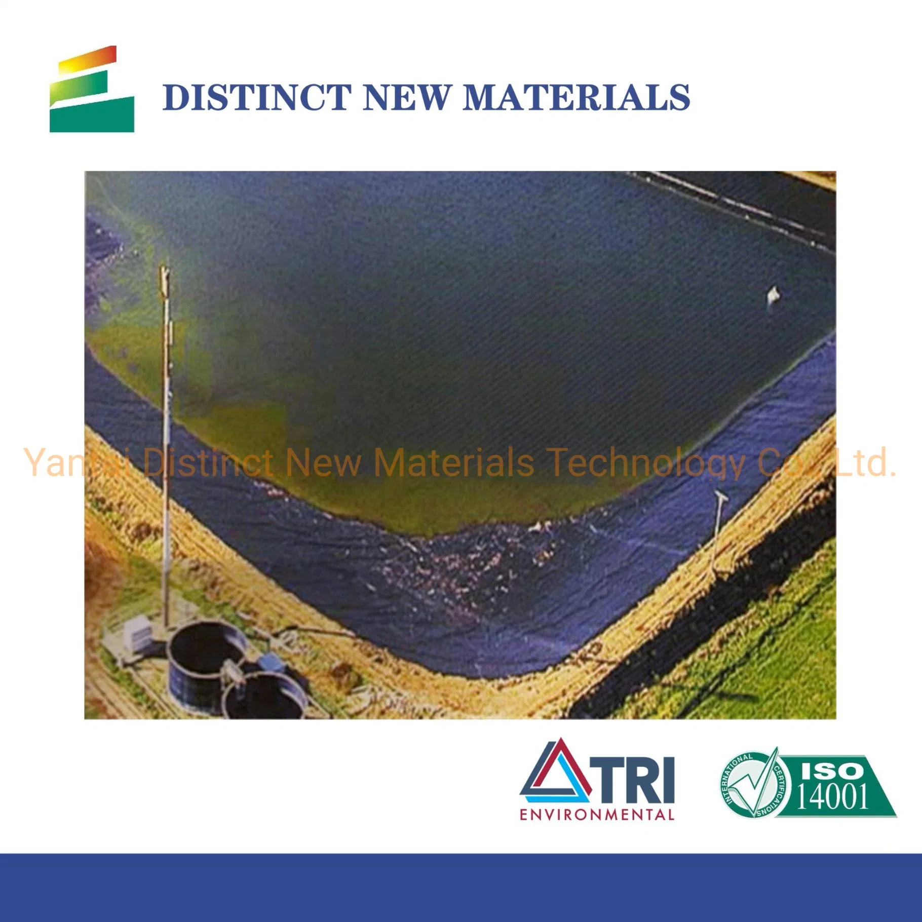 Presa de geomembrana HDPE Geomemrane Pond Liner camisa/Geotextile HDPE