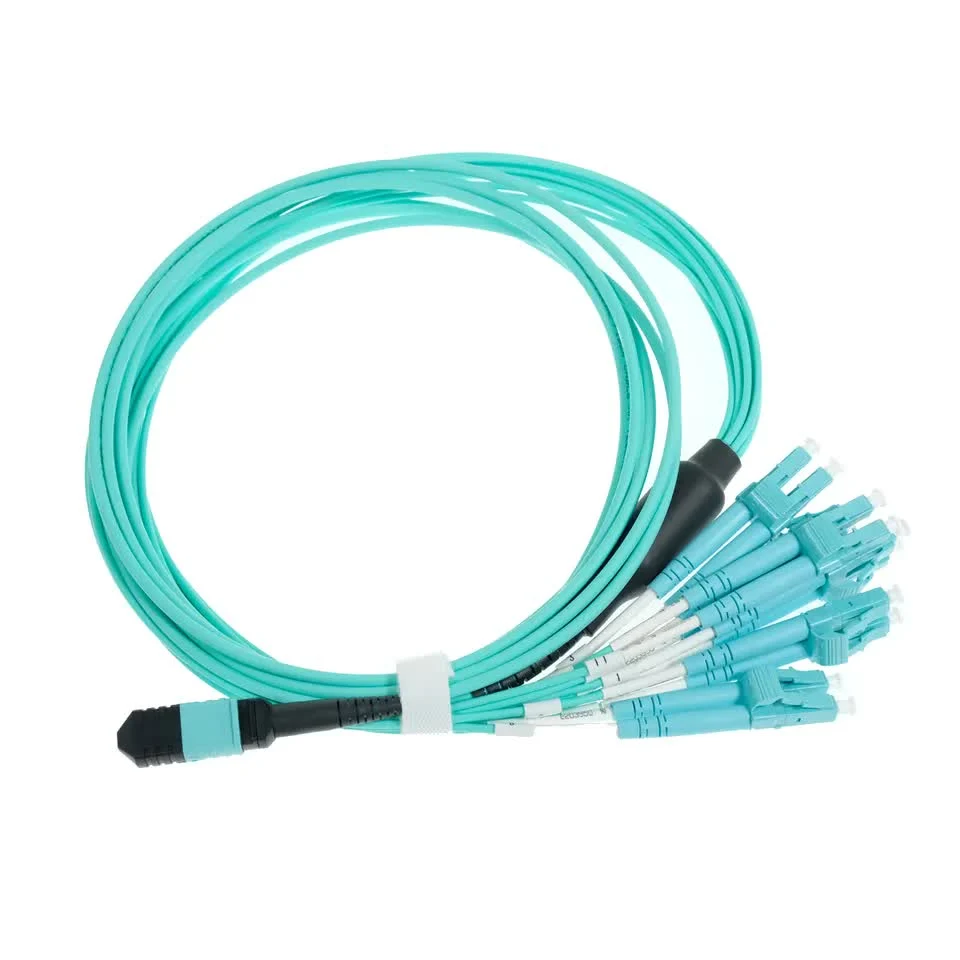 FTTH mm 8 12 24 El Cable de fibra óptica de Core1 2 3 5 10m4 de OM OM3 MPO-Cable de conexi n MPO