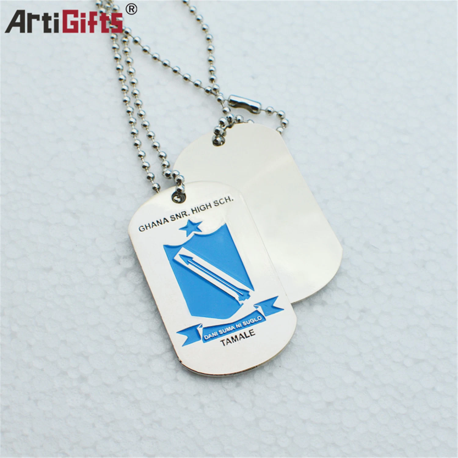 Dog Tag personalizado con logotipo grabado