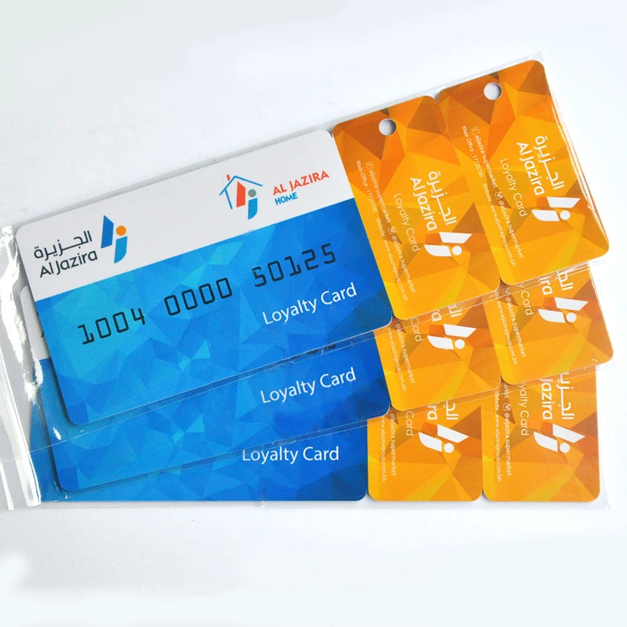 Full Size Card & Keytag & Full Colour Printed Plastic Combo Card