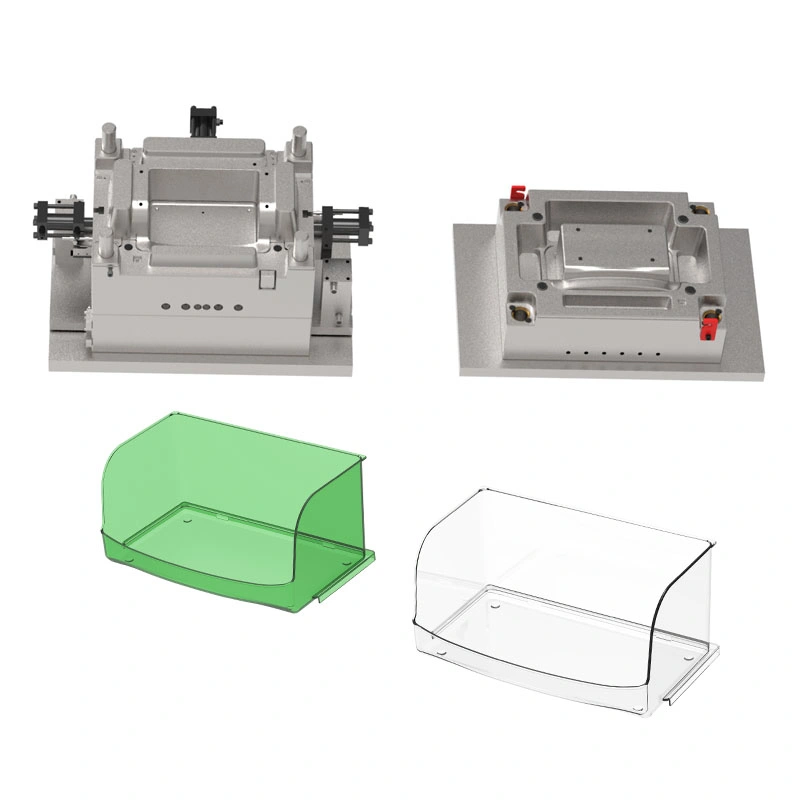 Boîte de rangement empilable en plastique pour réfrigérateur pour animaux de compagnie, moule d'injection.