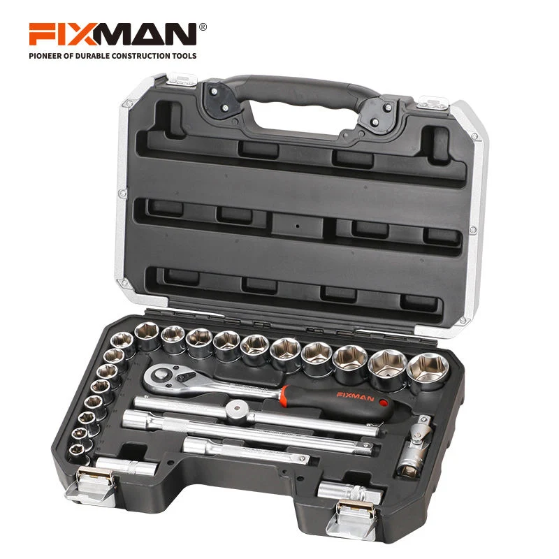 Fixman 25PCS Professional Socket Tool Set Hand Tool Garage Repair Tool Socket Set