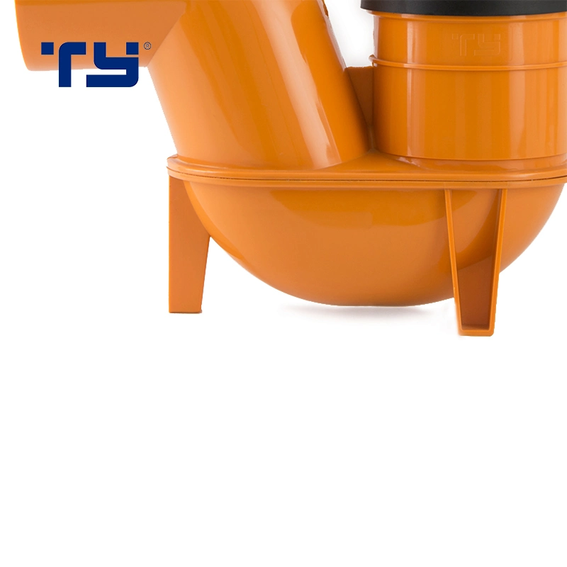 PVC-U Gasketed Push Drainage System Pipe Tube Fittings P Trap Orange GB Tianyan OEM