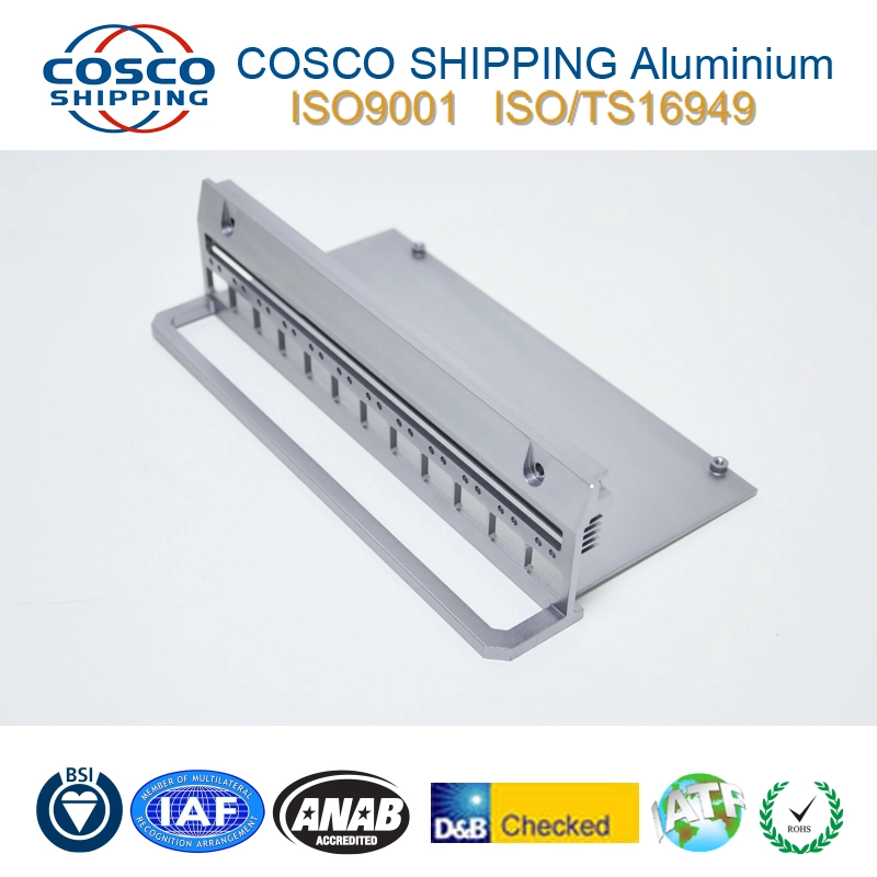 Aluminium/Aluminum Extrusion Profile with Precision CNC Machining and Anodize (ISO9001: 2015 certified & RoHS certified)